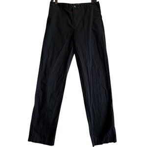 Polo Ralph Lauren Chino Pants Women 20 Black Cotton Straight Leg 4700577533